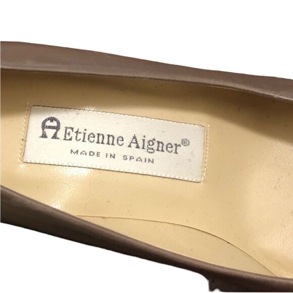 Etienne Aigner leather upper heels. Size 7.5. - Picture 2 of 9